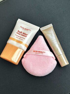 ULTA Soft Blur Face Primer, Matte Veil Eye Primer & Beauty Blender Sponge